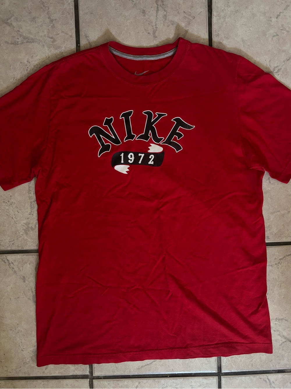 Vintage Nike Red Short-Sleeve '1972' Graphic Tee